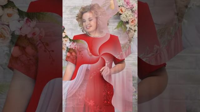 Видео обзор нарядного летнего платья большого размера NINELE 5789  Elegant summer dress plus size