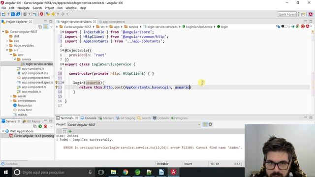 9 Fazendo autenticação JWT com Angular e API REST смотреть онлайн