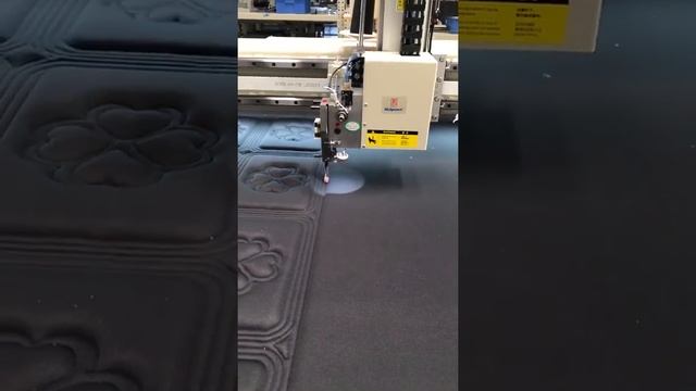 Single needle quilting machine testing