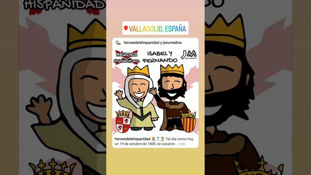 19 octubre 1469, Palacio Vivero, Valladolid, Isabel de Castilla y Fernando Aragón. Reyes Católicos.