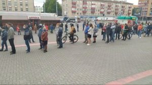 Пикет В Гомеле сбор подписей.Тихановские