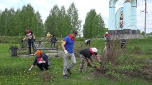 Субботник у мемориала памяти М.С. Евдокимова 19. 05 2021 год