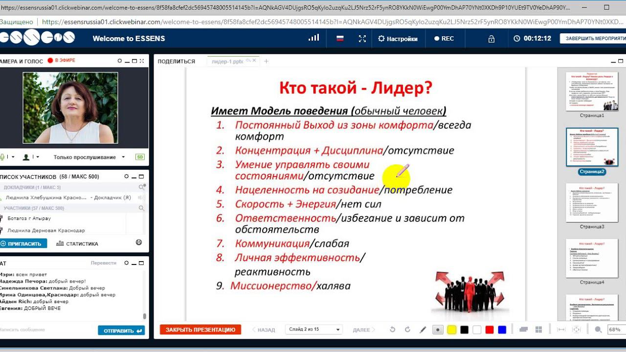 Кто такой Лидер? Какова его роль в успешной команде? Хлебушкина Л.