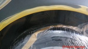 Mercedes w204. Убираем ржавчину задних арок