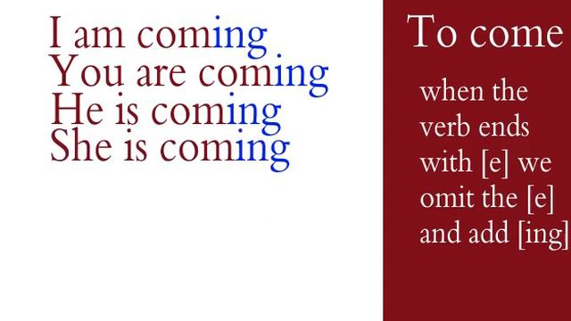 verbs in the present continuous tense learning English #stepbystep смотреть онлайн