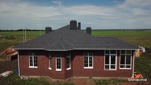 Уложили гибкую черепицу Shinglas, серии Ранчо, цвет серый