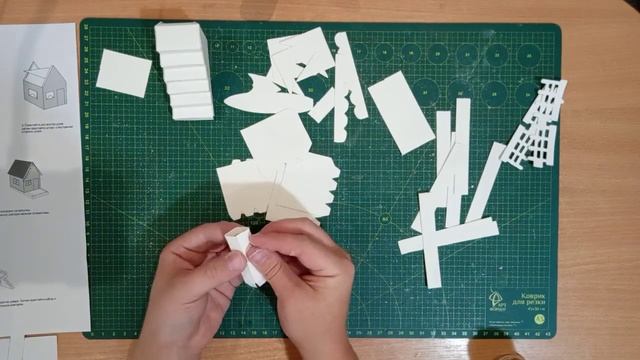 АРТ-УЗОР / Собираем вместе домик / ДЕТСКОЕ РАЗВИТИЕ / Открытка / Альбом / Скрапбукинг / Кардмейкинг