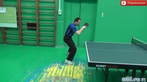 #Уроки настольного тенниса  Часть 83  Отработка перемещений