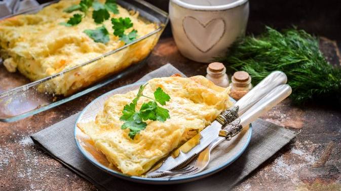 Италия в тарелке с овощной новинкой.
ЛАЗАНЬЯ С КУРИНЫМ ФИЛЕ И БРОККОЛИ