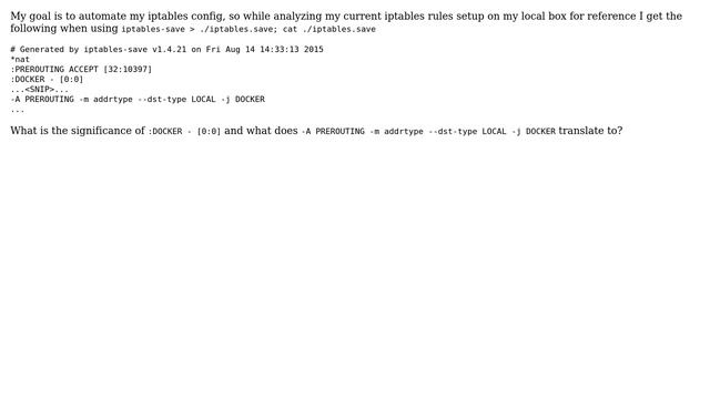 DevOps & SysAdmins: iptables-save syntax смотреть онлайн