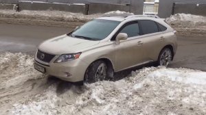 Lexus rx450h off road snow