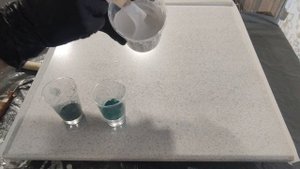 Столешница под белый мрамор с зеленоватыми оттенками. Своими руками. Набор №37. Каждый сможет!!!