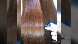 Кератиновое выпрямление волос. Результат.