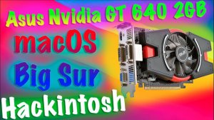 КУПИЛ ASUS NVIDIA GT 640 2GB ДЛЯ MACOS BIG SUR!!! HACKINTOSH