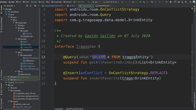 Como crear una app de tragos - Room - Parte 7 смотреть онлайн
