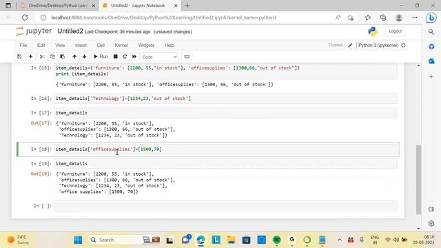 Power BI Tutorials For Beginners ( Python Session 7 -  Python Dictionary)