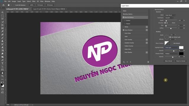 Hướng dẫn làm mockup logo trong photoshop | Nguyễn Ngọc Trung смотреть онлайн