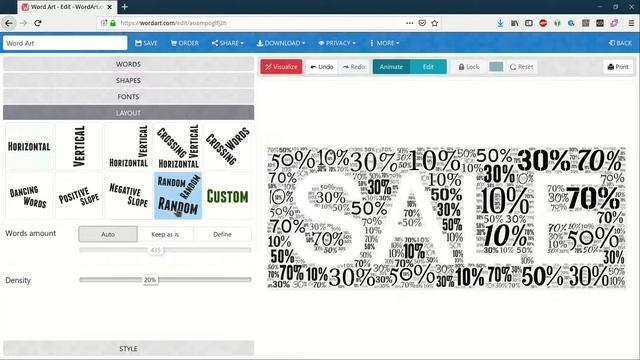 How to create the "Sale" word cloud art смотреть онлайн