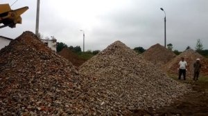 Переработка бетона, жби на щековой дробилке