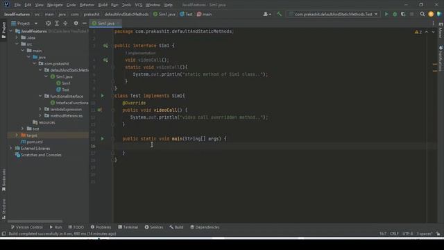 05 | static method in java 8 | Java 8 features | Java 8 Tutorials