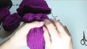 Двойная шапка с отворотом крючком - часть 2. МАСТЕР-КЛАСС - вязание крючком. #SM