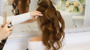 Высокий Объемный Хвост.Прическа на Выпускной.Beautiful Hairstyles with long ponytail trick