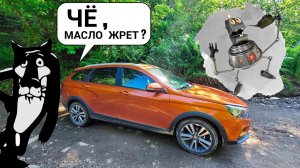 Проверка уровня масла и замена на пробеге 7000 км Lada Vesta SW Cross AT / CVT