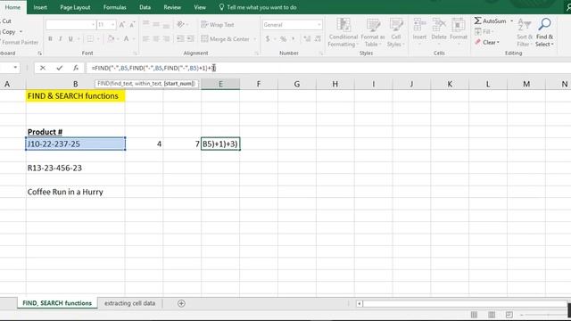 How to Use the FIND Function + How to Use the SEARCH Function in Excel - Tutorial ?
