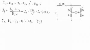 ТОЭ│Расчет цепи постоянного тока. По показанию вольтметра определить входное напряжение