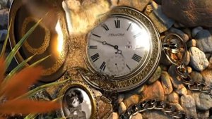 Часы в воде(Красивый футаж)