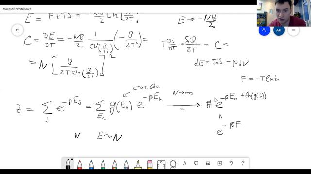 Статистическая физика. Семинар №1. Группа II. 12.01.21 смотреть онлайн
