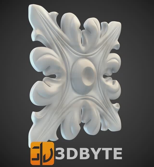 #3dmodel - Square #decor 24 || Квадратный декор 24 #3dbyte #3dprint