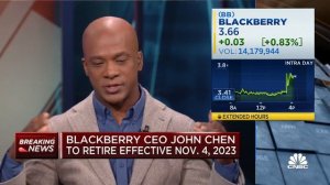 Blackberry CEO John Chen announces plans to retire