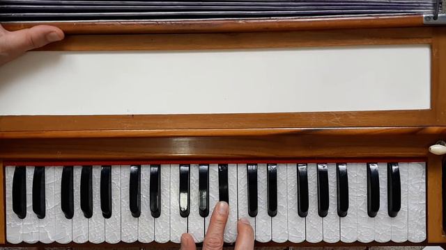 #51 Learning basic harmonium Ahmad Zahir's school D Minor scales هاموزش هارمونیه درس 51
