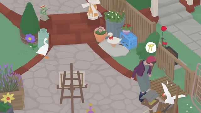 Untitled Goose Game | Собираем пять цветков смотреть онлайн