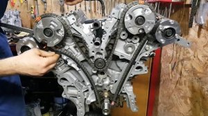 Установка цепи грм 2GR TOYOTA LEXUS