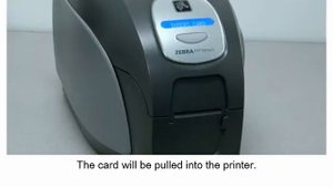 Ручная подача карт в карточный принтер Zebra ZXP 3