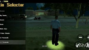 как сменить персонажа моды на san andreas на android