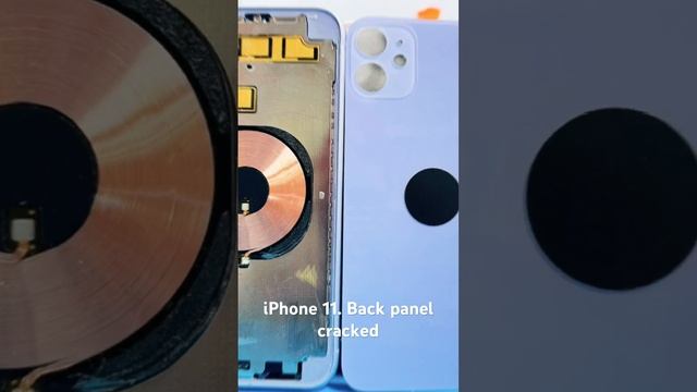 iPhone 11 back panel broken/iphone 11 back panel crack fix #apple #crackedglass #brokenphone #glass