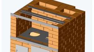 Печь  Шведка  с камином конструкции А И