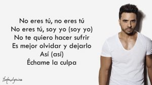 Échame La Culpa - Luis Fonsi, Demi Lovato (Lyrics)