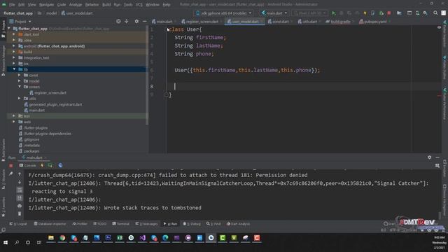 Flutter Tutorial - Flutter Chat App #3 Register User