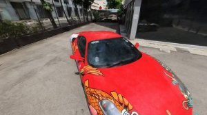 Аэрография как вид тюнинга автомобиля Ferrari Art Car