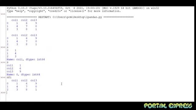 Write a program to create three different Series objects from the three rows of a DataFramedf. смотреть онлайн