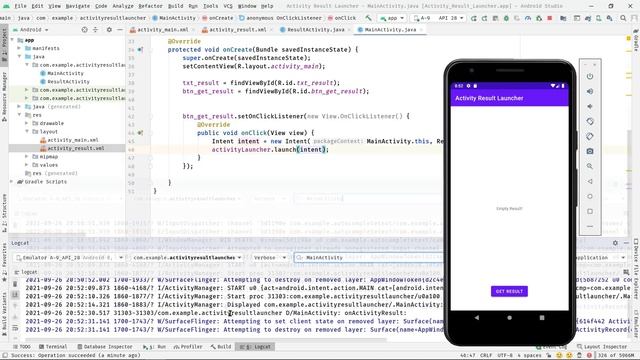 Android ActivityResultLauncher | HowTo Start Activity for Result | startActivityForResult Deprecate смотреть онлайн