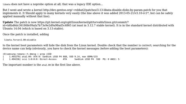 Unix & Linux: How to tell Linux Kernel ＞ 3.0 to completely ignore a failing disk? (4 Solutions!!) смотреть онлайн
