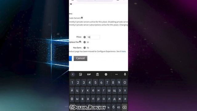 Создаём вместе VIP-SERVER на телефоне или планшете в Roblox смотреть онлайн