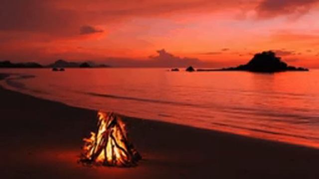 Звуки костра и морского прибоя для сна - Быстрый сон за 5 минут под звуки природы #92 смотреть онлайн