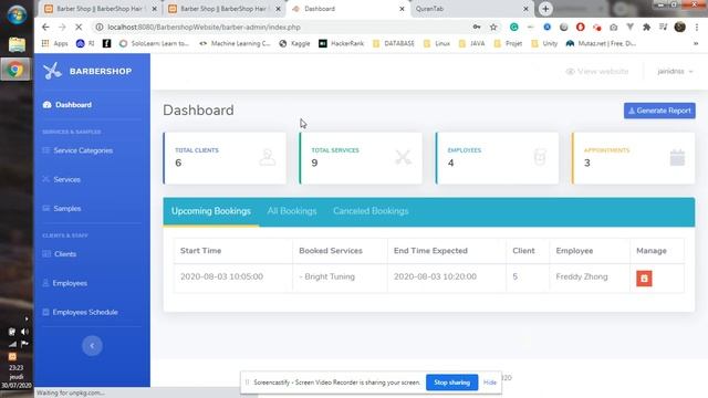 Barbershop Booking Website from Scratch | Scheduling & Appointment Booking | PHP & MySQL  - Part 1