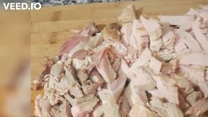 Салат из индейки с яблоками